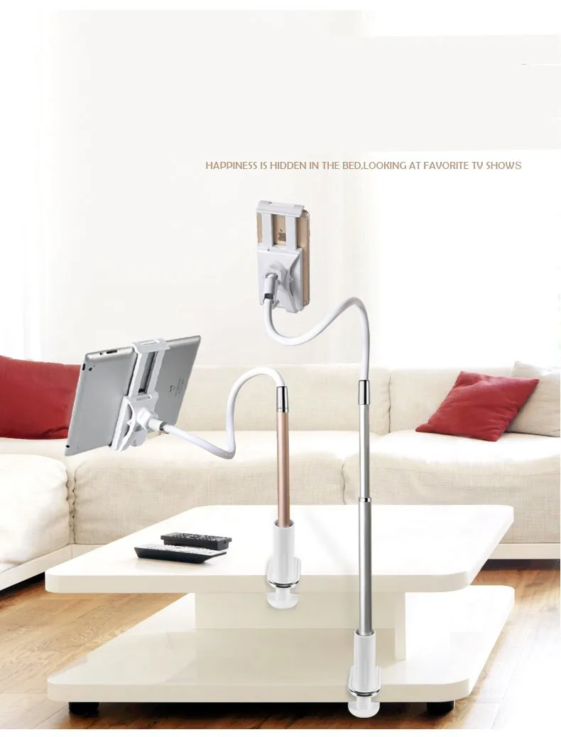 Tinhofire 360 Rotating Flexible Retractable Metal Long Arm Tablet Pc