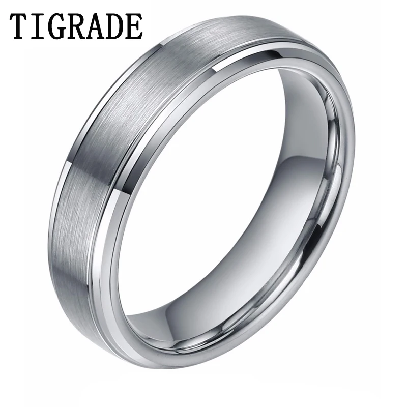 Мужское кольцо из карбида вольфрама 6 мм|wedding band|ring blacktungsten carbide ring |
