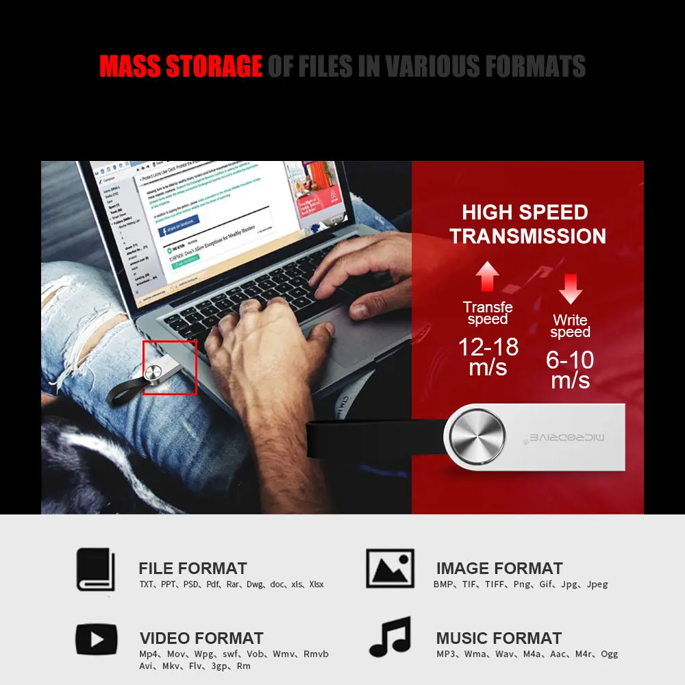 Металлический брелок, USB флеш-накопитель, мини-флешка, 128 ГБ, 64 ГБ, 32 ГБ, 16 ГБ, 8 ГБ, cle, usb 2,0, флеш-карта памяти, Флеш накопитель, usb флешка