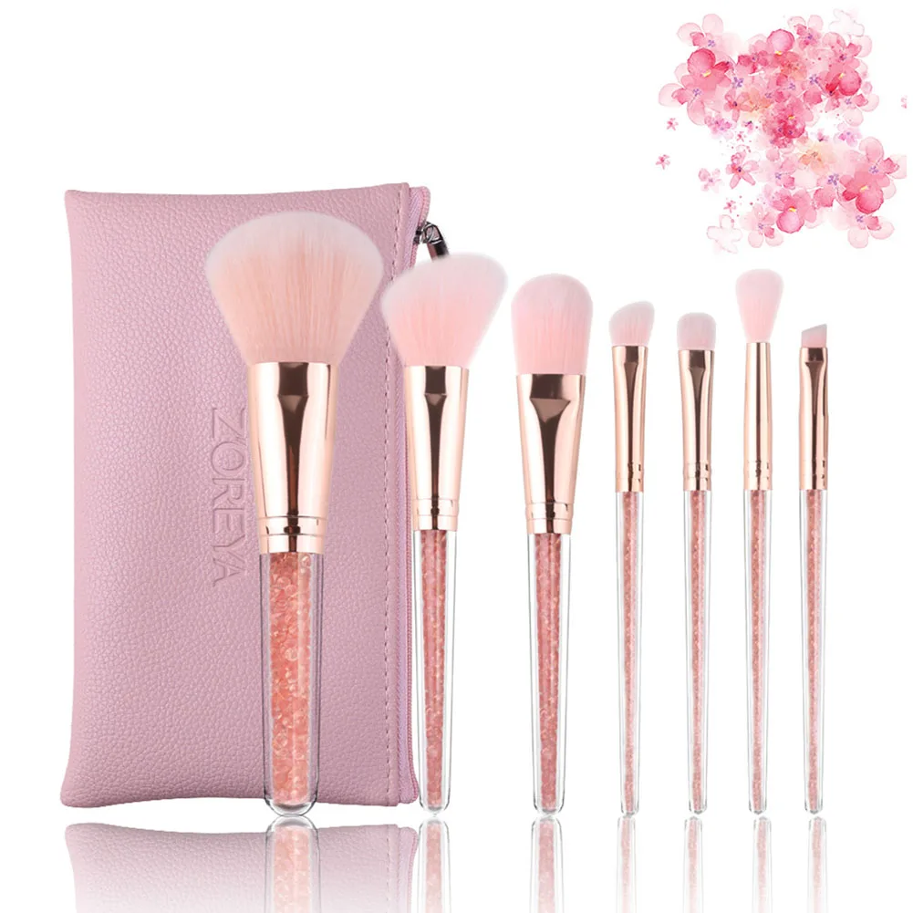 

Crystal Handle Makeup Brush Set Crease Cosmetic Tools Travel Multifunctional Eye Shadow Fashion Face Concealer Home Use