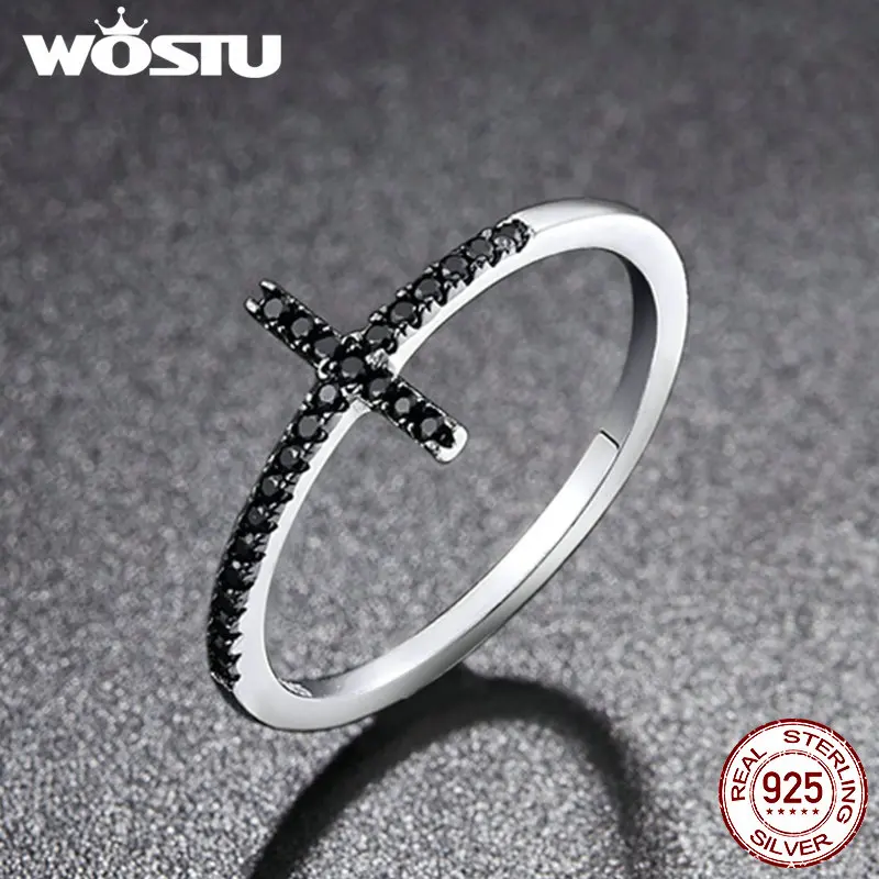 Cross Rings Stone Rings Finger Rings For Women 925 Sterling Silver