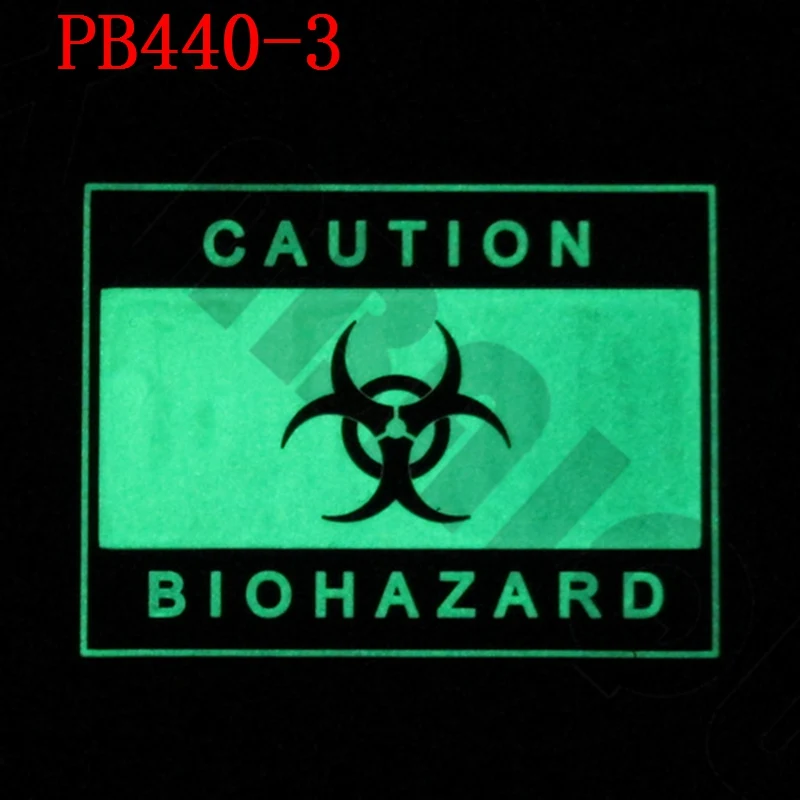 3D ПВХ патч предостережение BIOHAZARD