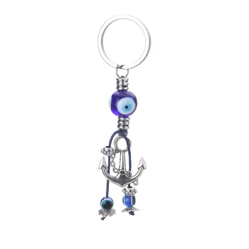 

EVIL EYE new fashion blue evil eye ferry keychain trendy metal Zinc Alloy for woman/man car pendant keychain