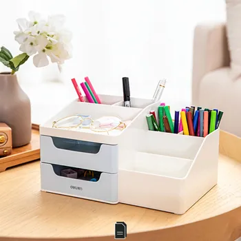 

Deli Drawer Pen Holder Storage Box Student Pens Stationery Trinket Office Desktop Organizer Storage Box School and Office Supply