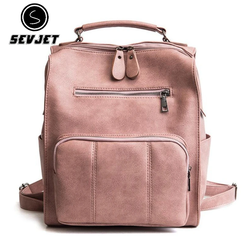 

Fashion Women Backpack High Quality PU Leather Backpacks for Teenage Girls Female large capacity travel School Bagpack NB320