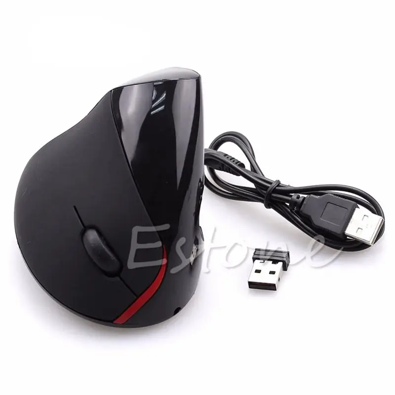 

ANENG Rechargeable Wireless Mouse Ergonomic Design Optical Mouse 1600 DPI Wireless USB Vertical for Computer PC New