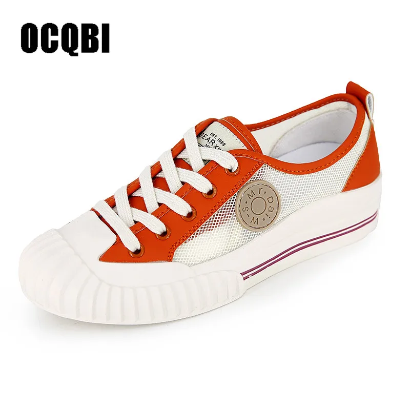 

Women's Shoes Canvas Shoes For Ladies Fashion Stripe Women Sneakers Lace up Flat Breathable Non-slip Mixed Colors Females Shoes