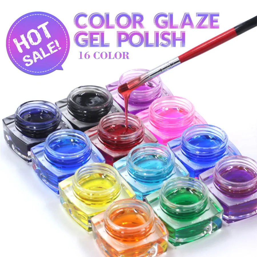 

Hot Selling 1 Piece UV Nail Gel Polish Easy Soak Off Long Lasting Glaze Gel LED Nail Polish Any 1 Color Transparent Gel Nail