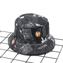 Двусторонняя шляпа-ведро, мужская шапка для рыбалки, шапка от солнца, Литературная Спортивная Кепка в стиле хип-хоп, женская летняя хлопковая Панама, шляпы для девочек