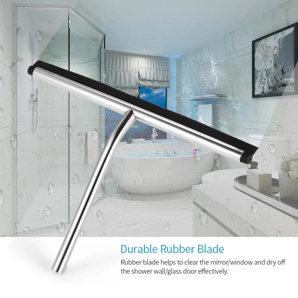 Long Handle Glass Wiper Cleaner Wall Hanging Glass Wiper with Hook