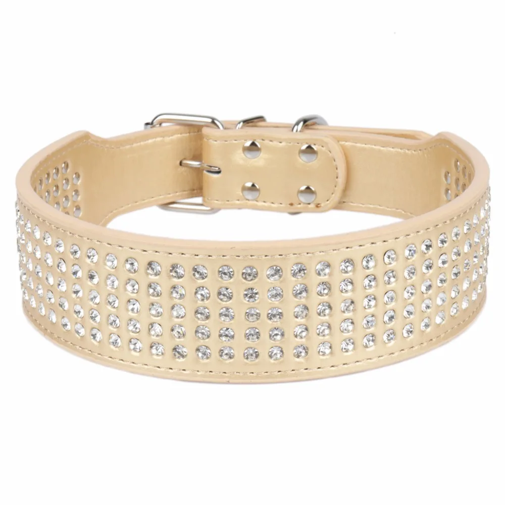 A Big Dogs Collars Necklace Rhinestone Animals Accessories For Large