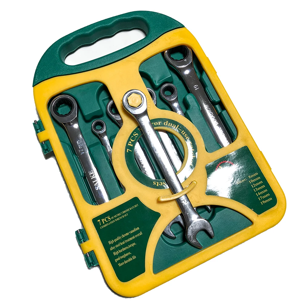 

8-19mm Ratchet Wrench Set Hand Tools for Car Repair Gear Spanner Set Ratchet Spanner Torque Tools