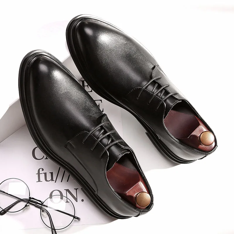 DESAI Shoes Men Korean Fashion Pointy Casual Men's Shoes Spring Summer Autumn Winter Leather Shoes Business Flats