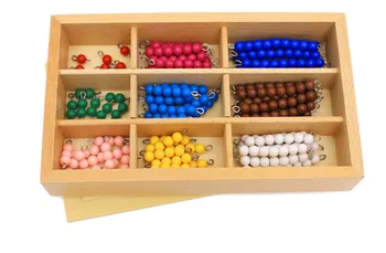 New Wooden Baby Toy Montessori Mathematics Teaching Aids Colorful Beaded Stick Early Educational Toy Baby Gifts