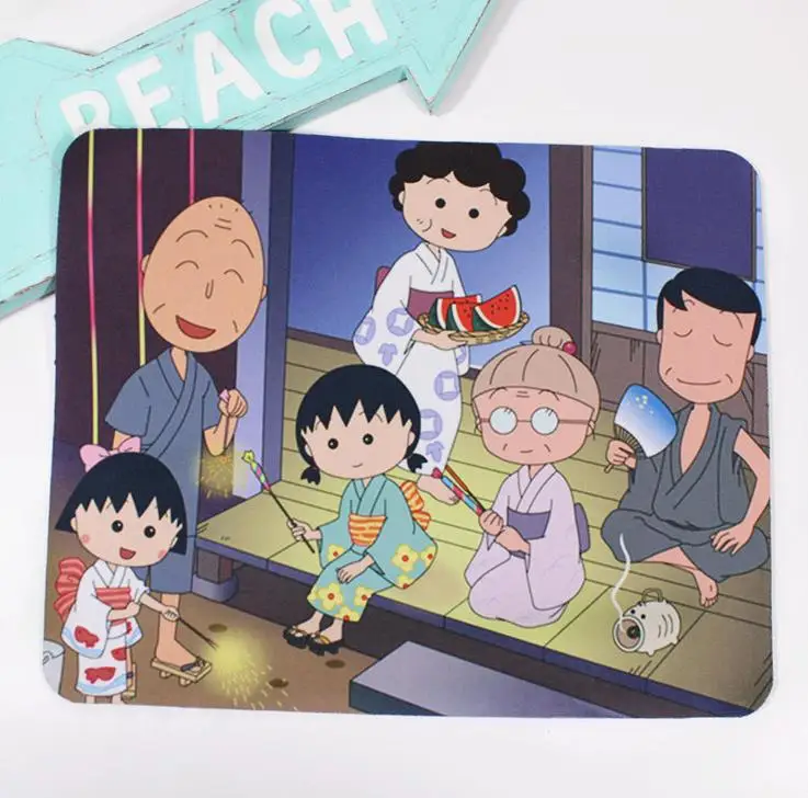 1 шт. Kawaii Japan Anime Maruko Momoko коврик для мыши украшения для дня рождения Детские держатели канцелярские коврики для мыши - Цвет: 3