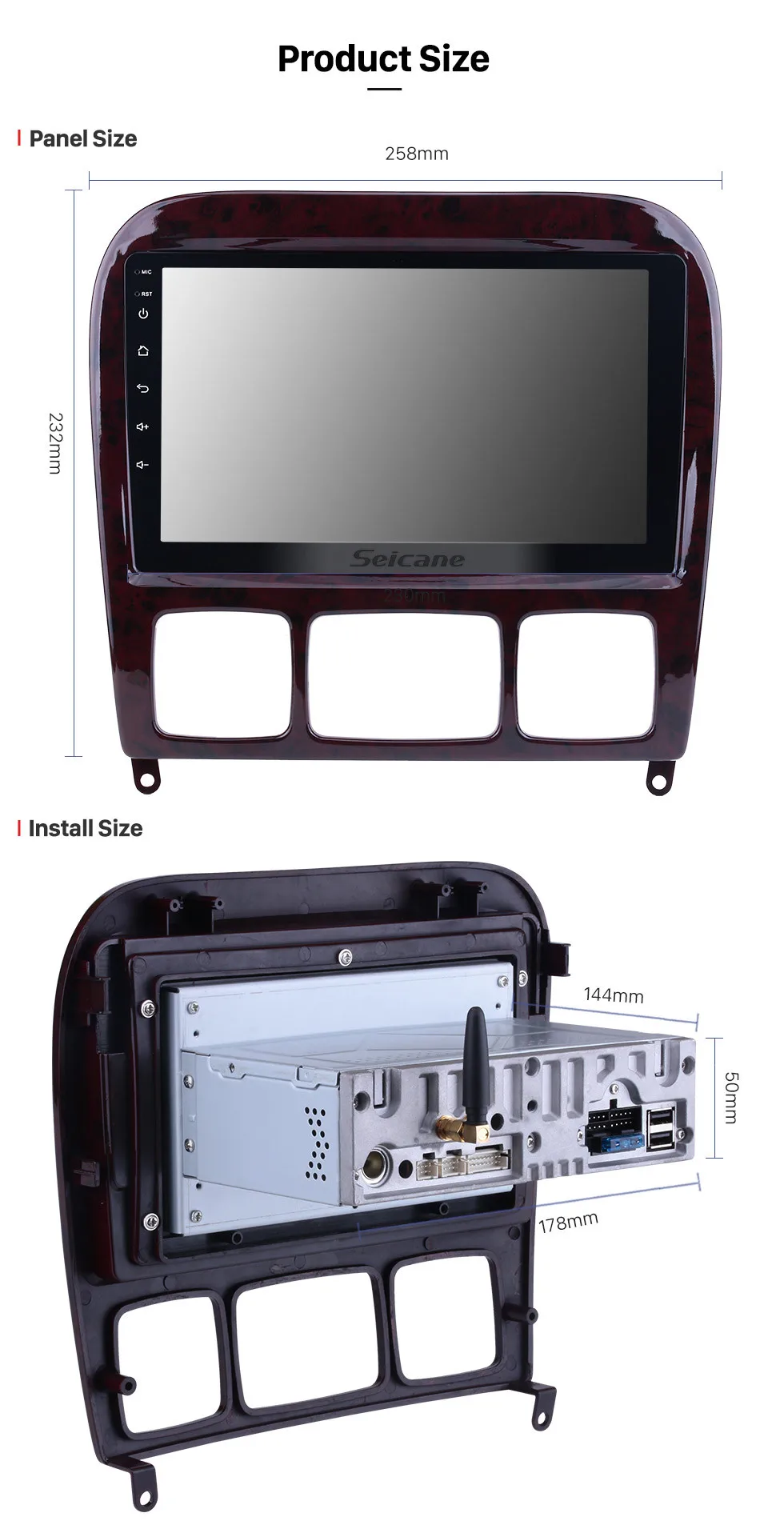 Seicane gps multimeida плеер для 1998-2005 Mercedes Benz S Class W220 S280 S420 S430 S32 S350 S400 S500 S600 S W220 CL-W215