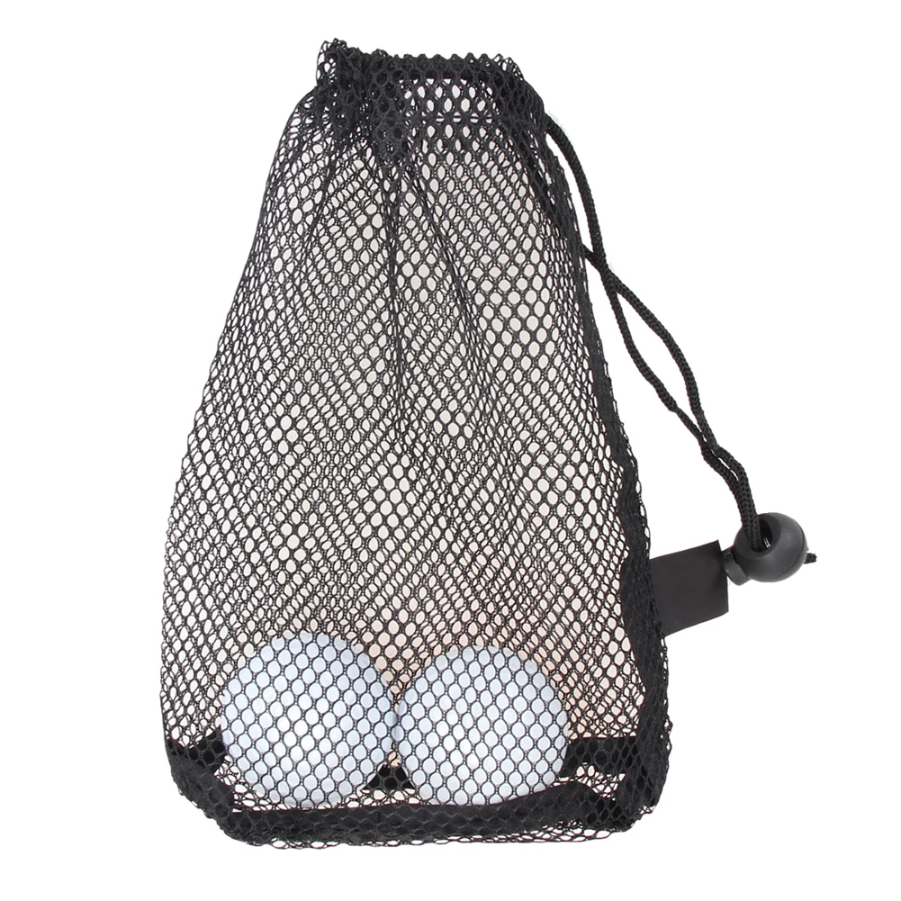 

Golf Balls Holder Outdoor Sports Nylon Mesh Nets Bag Pouch Table Tennis Hold Up to 15 Balls Carrying Storage Bags