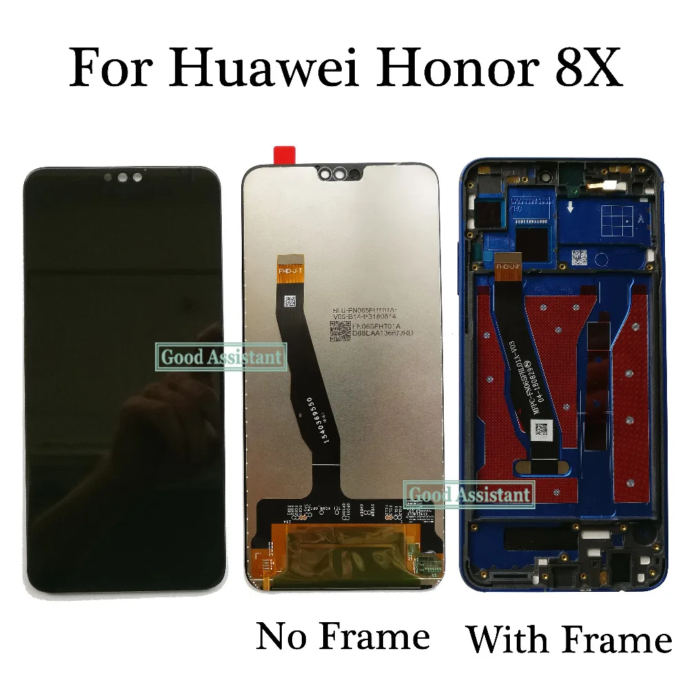 

Original For Huawei Honor 8X JSN-AL00 JSN-L22 JSN-L21 JSN-L23 LCD DIsplay Touch Screen Digitizer Assembly Replacement With Frame