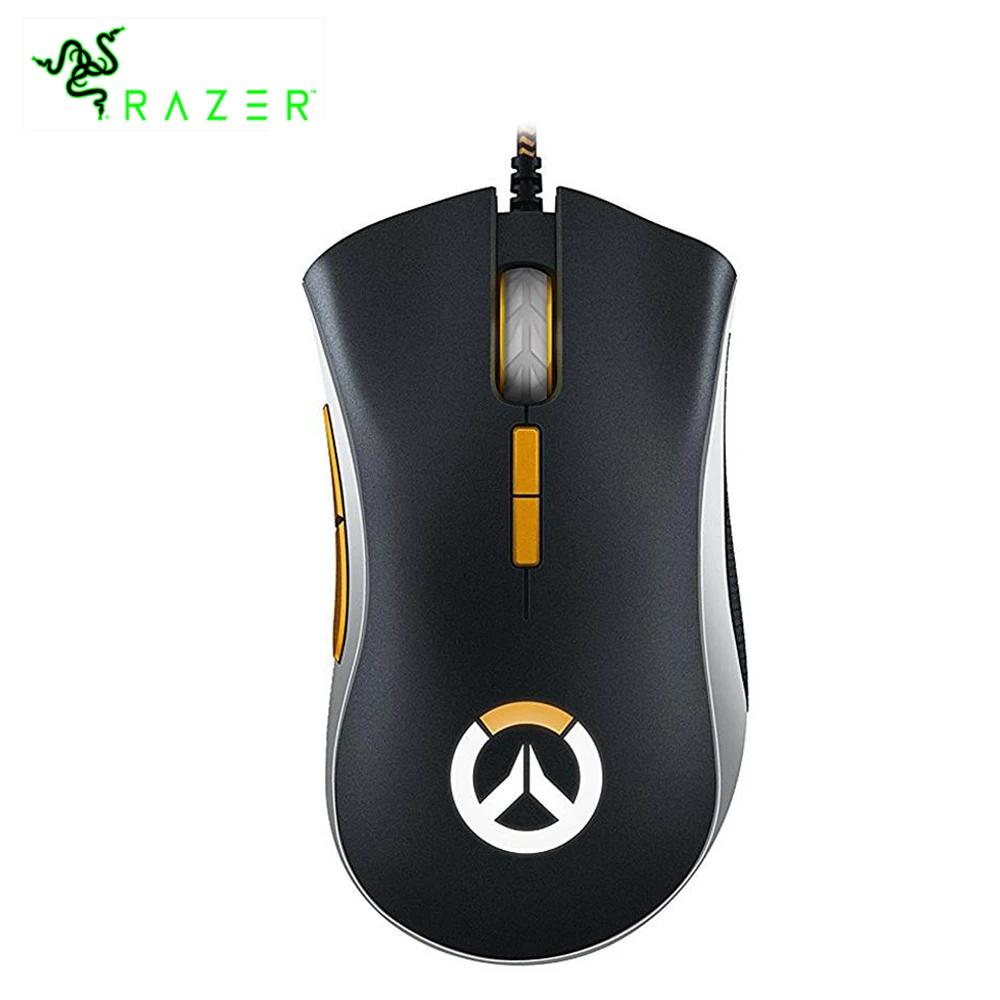 

Razer DeathAdder Elite Overwatch Edition Wired Gaming Mouse Mice 16000 DPI RGB Optical Sensor For Laptop Computer PC Gamer
