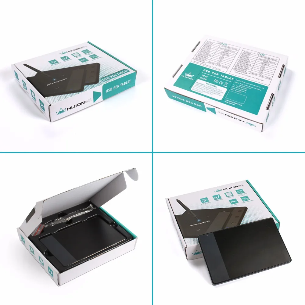 Digitais de 4 Original Huion Comprimidos Polegadas Mini Usb Caneta Assinatura Tablet Gráficos Desenho Jogo Osu 420 - Imagem 6