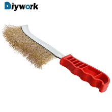 DIYWORK ручная щетка из медной проволоки инструмент для очистки ржавчины краски металла для удаления многоцелевой