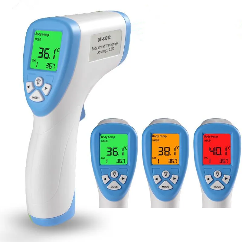 Digital Laser Infrared IR Baby Thermometer Body Surface Pyrometer Non-contact Forehead Gun Temperature Meter with Backlight
