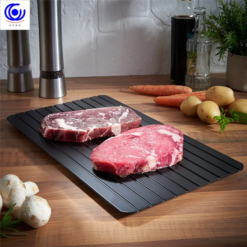 Defrost plate Tray rapid Thaw Frozen Food Meat Fish In Minutes Home fast defrosting tray No Electricity Chemicals Microwave Defrost plate Tray rapid Thaw Frozen Food Meat Fish In Minutes Home fast defrosting tray No Electricity Chemicals Microwave