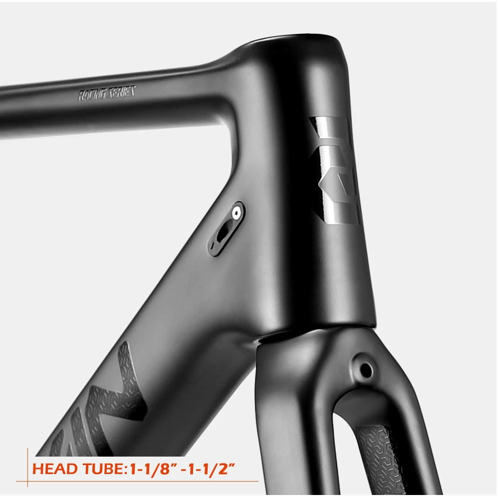 Best OG-EVKIN CF025 Carbon Road Frame Disc Brake UD BB86 Bicycle Disc Frame Di2 Frameset Fork Clamp XS S M L 1-1/8"-1-1/2" 7