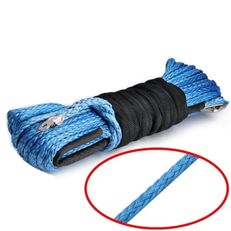 حبل رفع سلسلة خط كابل مع غمد رمادي الاصطناعية حبل قطر 15 m سيارة غسل صيانة سلسلة للمركبة UTV خارج الطريق