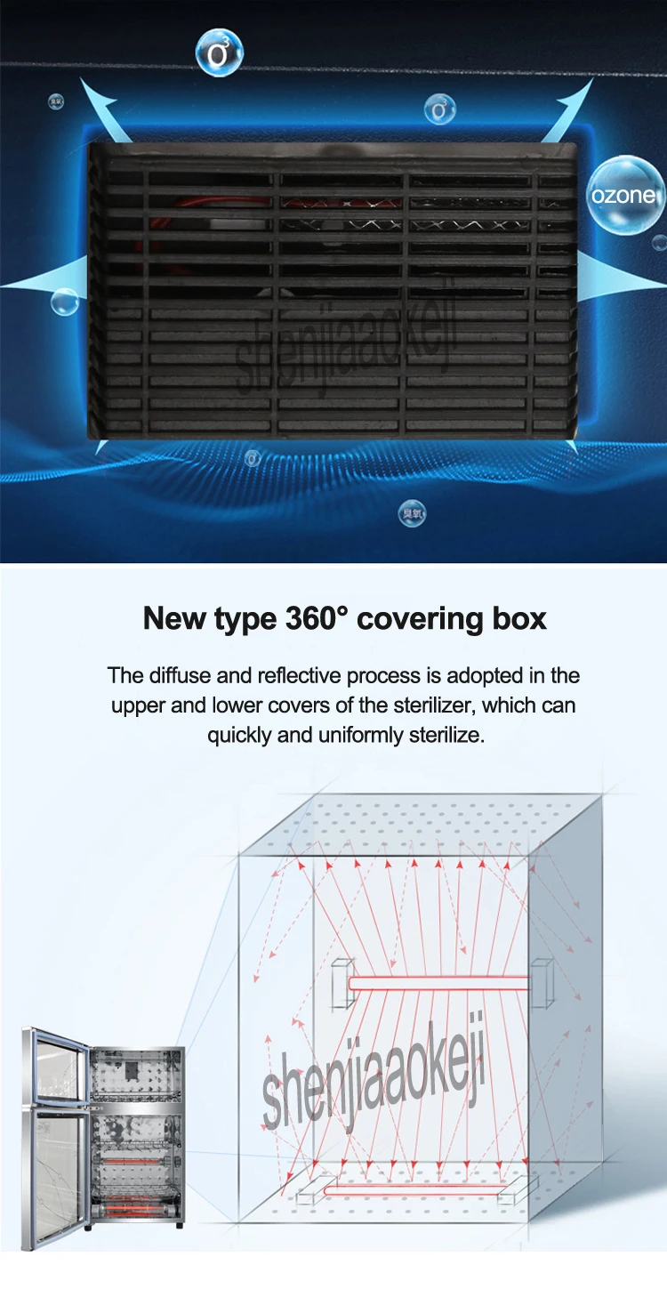 Бытовые вертикальный дезинфекции кабинета ZTP-88 коммерческих три слоя дезинфекции чаше шкафы 88L Ёмкость 220 В 450 Вт 1 шт