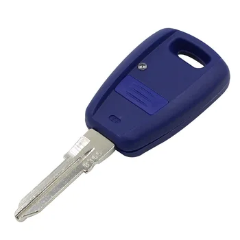 

Blue Remote Key Case Fob Shell for Fiat Punto Doblo Bravo 1 Button Replacement Housing Case Uncut Key Blade no Electronic