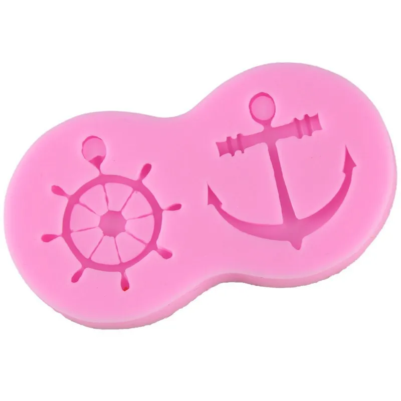 

2018 New Anchor holes Rudder Silicone Fondant Moulds Cake Decorating Cupcake Molds