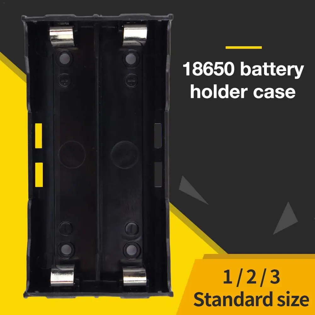 18650 Батарея ящик для хранения 3,7 V держатель литиевой батареи чехол со штифтовым соединением, с Тип 1/2/3 батарейки держатель PCB чехол Пластик контейнер
