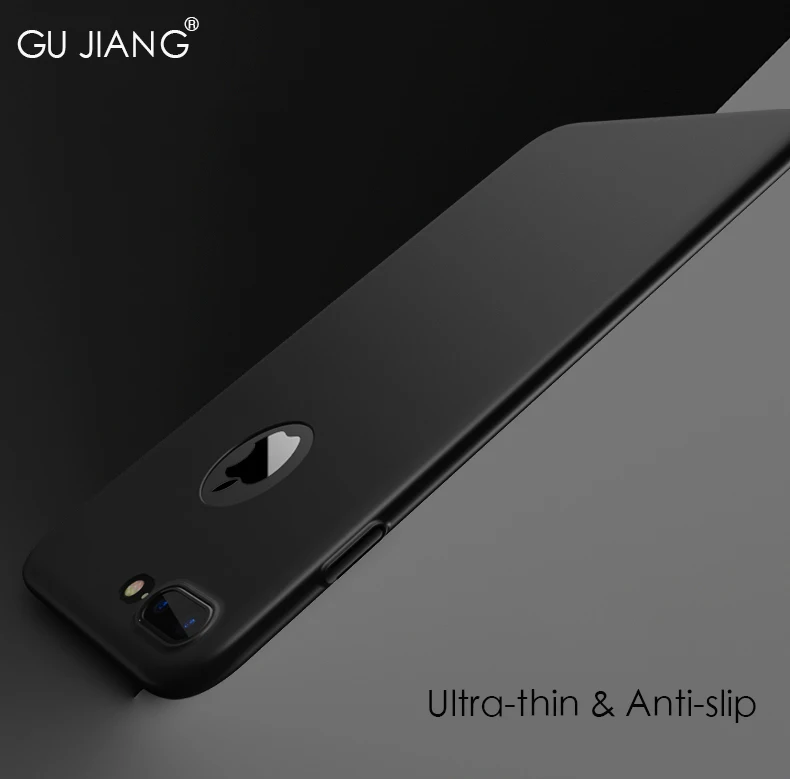 

GU JIANG Brand Luxury 4-Layer Oil-painting Case Protector For iPhone 6 6s PLUS 7 7/PLUS Slight Matte Ultra-thin Back Cover Shell