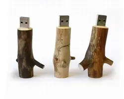 Натурального дерева дерево Филиал USB 2.0 Memory Stick флэш-накопитель (бесплатно логотип)