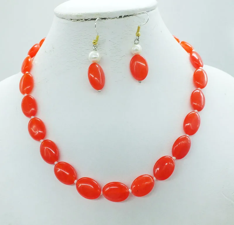 

free delivery ! ! 100% natural Brazil. Semi-precious stones Necklace, earrings set. Classic bridal wedding necklace