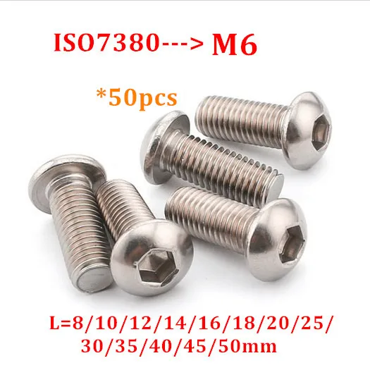 M2 x 10 mm moleté Tête hexagonale Socket Cap Vis Boulons Écrou Lot de 50 pcs