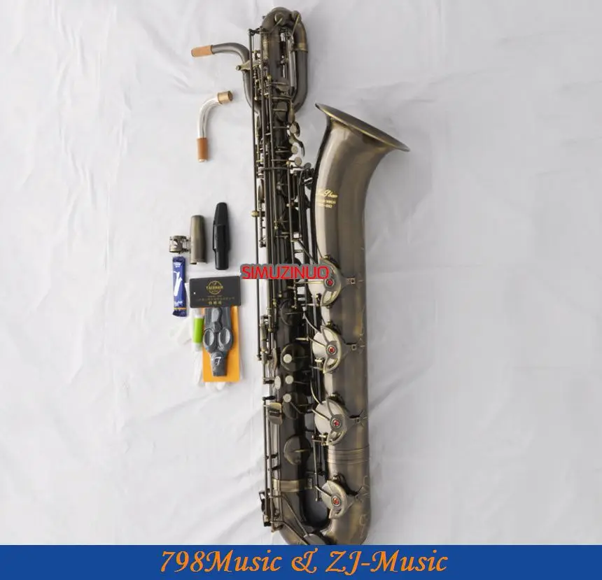 

Professional Baritone Saxophone Antique Eb sax Low A Germany Mouthpiece
