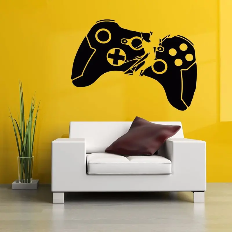 Video Game Sticker Play Decal Gaming Posters Gamer Vinyl Wall Decals Parede Decor Mural 19 Color Choose Video Game Sticker
