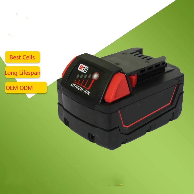 

LED Digital Display 4500mah Li-ion Battery for Power tool Milwaukee M18 M18B Free Shipping