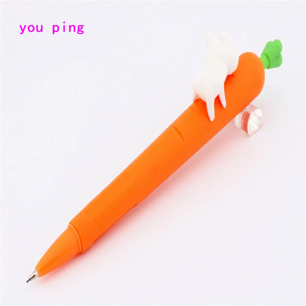 Высокое качество 755 красный морковь механический карандаш эскиз ручки для рисования художественный автоматический карандаш студент, школа, офис принадлежности для письма - Цвет: Rabbit eating radish