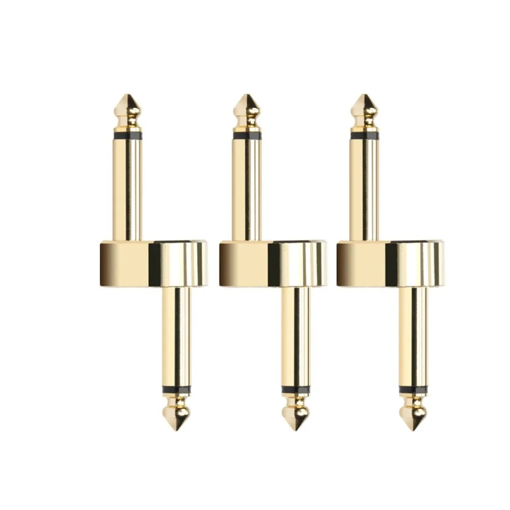 

3 Pcs Metal 1/4inch Pedal Coupler Z Type Guitar Effect Connector for Guitar Effect Pedals