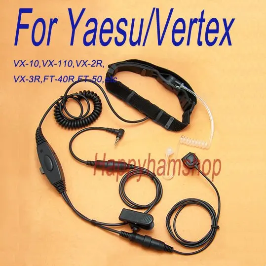Military Throat vibrate Mic for Yaesu Vertex 1 pin 3.5mm plug two way radio VX-10 VX-5R FT-10R | Электроника
