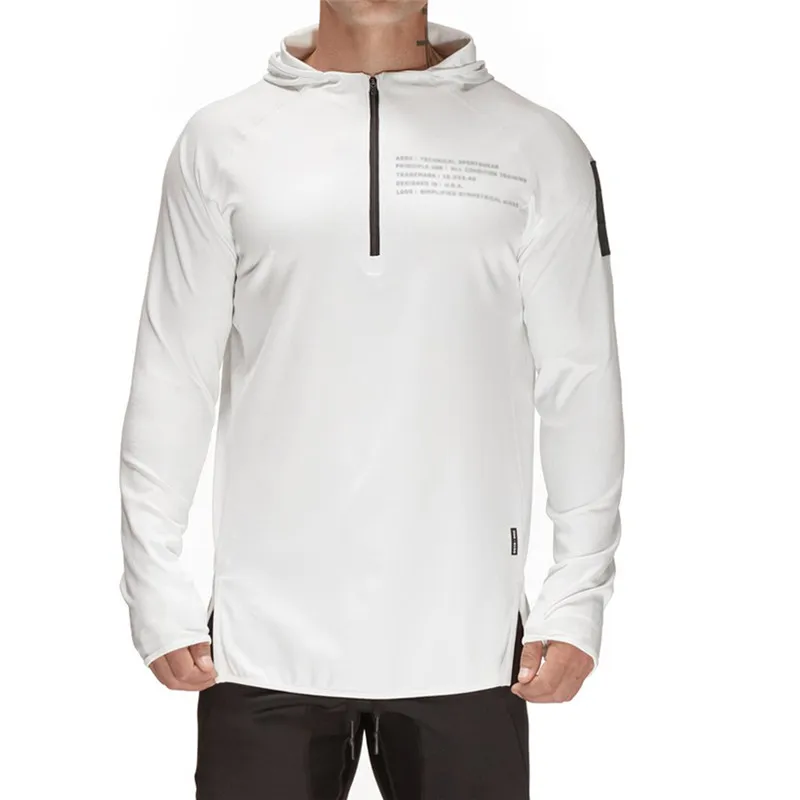 

Men Running Jacket Jogging Sports Sportswear Training Fitness Exercise Gym Jacket Hoody Long Sleeve