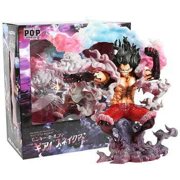 

Anime One Piece P.O.P Monkey D Luffy Gear 4 Snake Man PVC Figure Collectible Model Toy