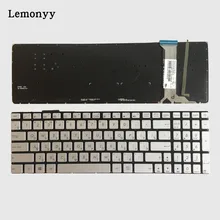 New Russian font b keyboard b font FOR ASUS N751 N751J N751JK N751JX with backlit RU