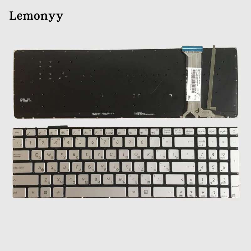 New Russian keyboard FOR ASUS N751 N751J N751JK N751JX with backlit RU laptop keyboard silver New Russian keyboard FOR ASUS N751 N751J N751JK N751JX with backlit RU laptop keyboard silver