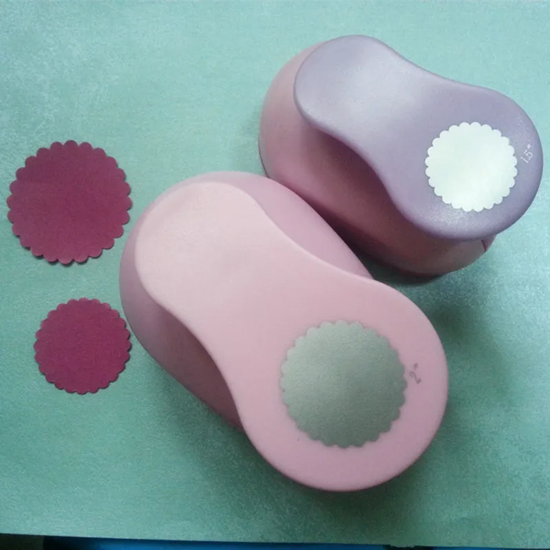 Free Shipping Wave Circle(4.8cm and 3.6cm)craft punch set Paper Punches