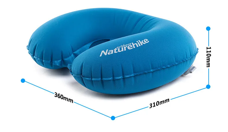 Naturehike, легкая надувная подушка, переносная u-образная подушка для кемпинга, путешествий, самолета, аэроса, воздушная подушка, 9 цветов