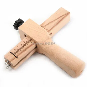Cheap 30 Sets Professional Wood Adjustable Strip And Strap Cutter Craft Tool Leather Hand Cutting Tools DIY